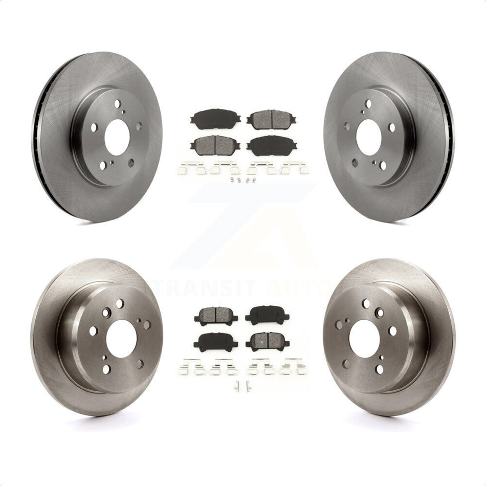 Front Rear Disc Brake Rotors And Semi-Metallic Pads Kit For Toyota Camry Avalon Solara K8S-101169 by Transit Auto