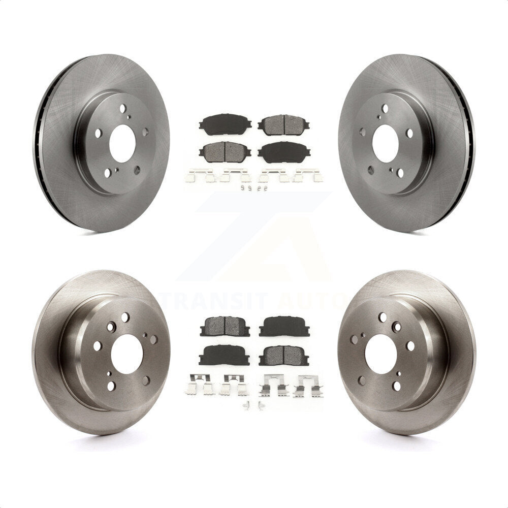 Front Rear Disc Brake Rotors And Semi-Metallic Pads Kit For Toyota Camry Lexus ES300 K8S-101170 by Transit Auto