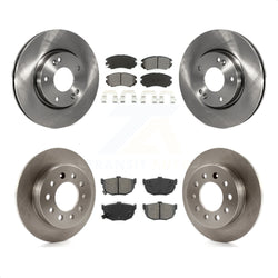 Front Rear Disc Brake Rotors And Semi-Metallic Pads Kit For Hyundai Tiburon K8S-101176