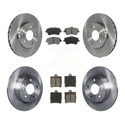 Front Rear Disc Brake Rotors And Semi-Metallic Pads Kit For Mercedes-Benz C230 C240 K8S-101189