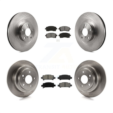 Front Rear Disc Brake Rotors And Semi-Metallic Pads Kit For Subaru Impreza WRX K8S-101203 by Transit Auto