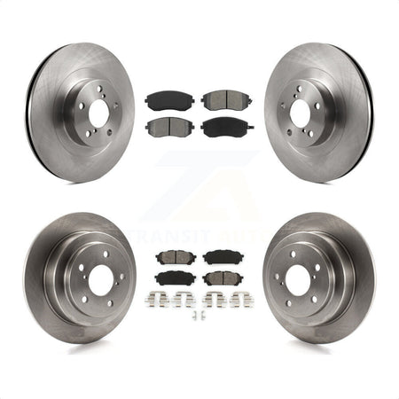 Front Rear Disc Brake Rotors And Semi-Metallic Pads Kit For Subaru Forester Impreza Saab 9-2X K8S-101205 by Transit Auto