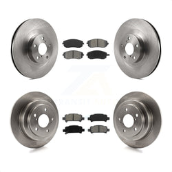 Front Rear Disc Brake Rotors And Semi-Metallic Pads Kit For 2003-2003 Subaru Forester Impreza K8S-101206