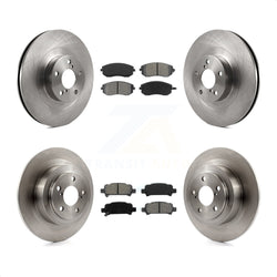 Front Rear Disc Brake Rotors And Semi-Metallic Pads Kit For Subaru Outback Legacy Baja K8S-101207