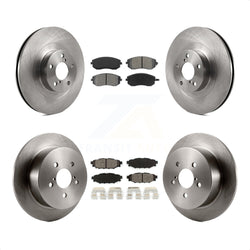 Front Rear Disc Brake Rotors And Semi-Metallic Pads Kit For 2005-2005 Subaru Outback Legacy K8S-101208
