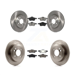 Front Rear Disc Brake Rotors And Semi-Metallic Pads Kit For 2002-2005 Mini Cooper With 276mm Diameter Rotor K8S-101210