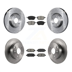 Front Rear Disc Brake Rotors And Semi-Metallic Pads Kit For Nissan Altima Maxima K8S-101224