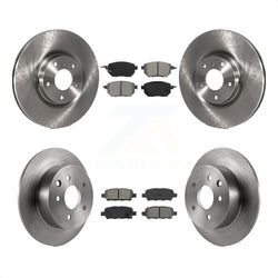 Front Rear Disc Brake Rotors And Semi-Metallic Pads Kit For Nissan Altima Maxima K8S-101248