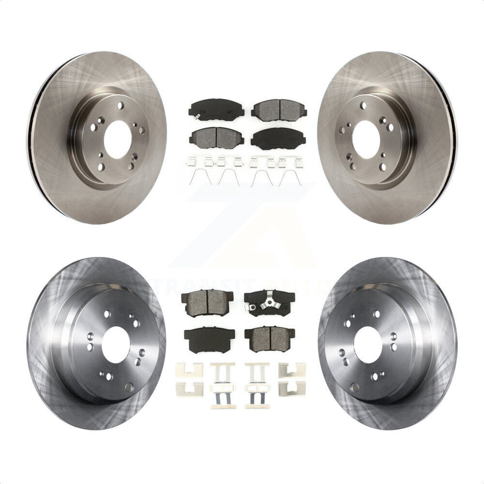 Front Rear Disc Brake Rotors And Semi-Metallic Pads Kit For 2005-2006 Honda CR-V K8S-101251 by Transit Auto