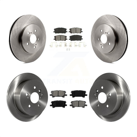 Front Rear Disc Brake Rotors And Semi-Metallic Pads Kit For Lexus Toyota Highlander RX350 RX330 RX400h K8S-101259 by Transit Auto