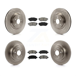 Front Rear Disc Brake Rotors And Semi-Metallic Pads Kit For Subaru Legacy K8S-101263