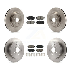 Front Rear Disc Brake Rotors And Semi-Metallic Pads Kit For Subaru Outback Legacy K8S-101264