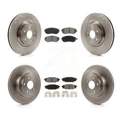 Front Rear Disc Brake Rotors And Semi-Metallic Pads Kit For Subaru Legacy K8S-101266
