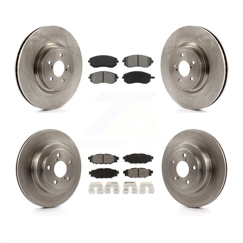 Front Rear Disc Brake Rotors And Semi-Metallic Pads Kit For Subaru Legacy K8S-101266 by Transit Auto