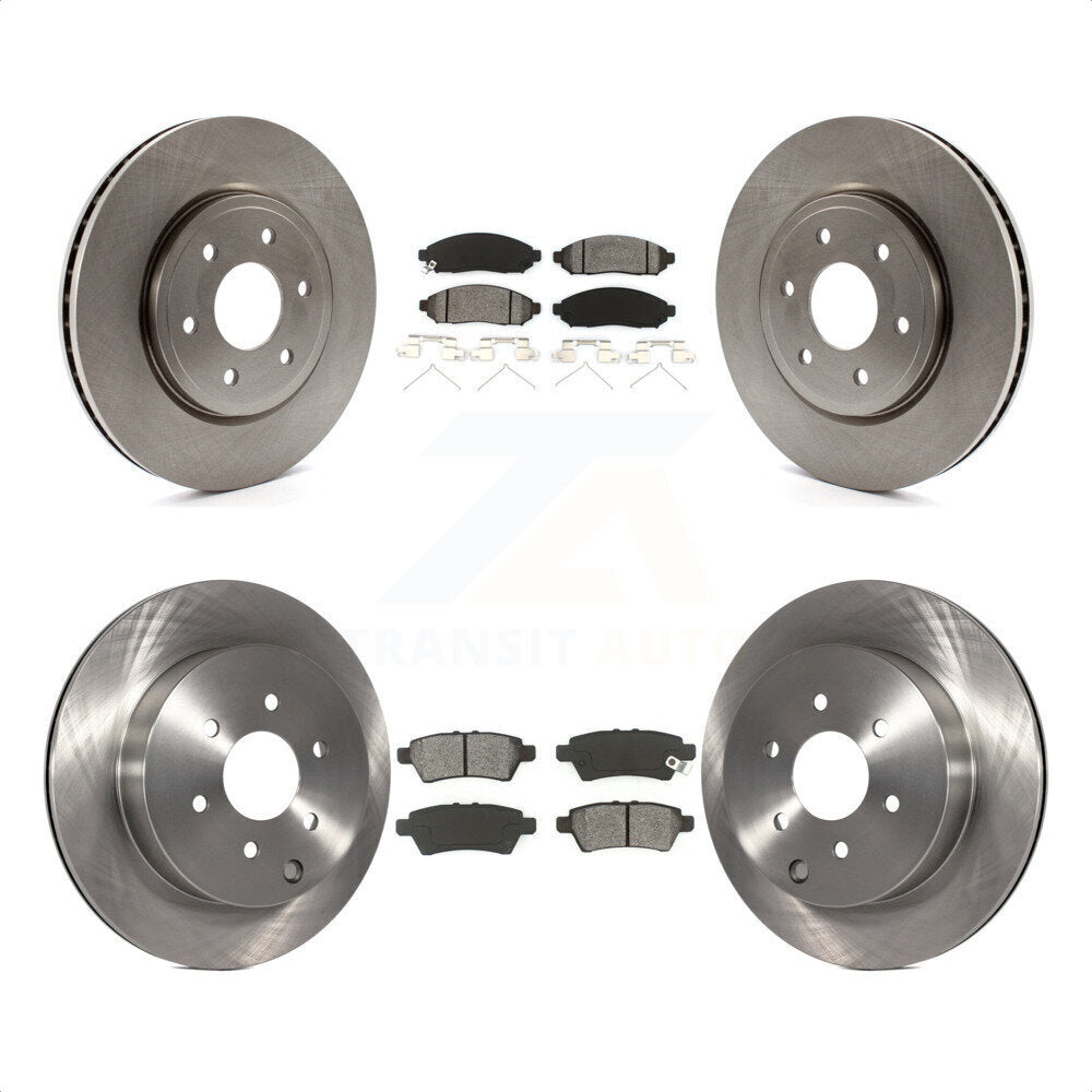 Front Rear Disc Brake Rotors And Semi-Metallic Pads Kit For Nissan Pathfinder K8S-101271 by Transit Auto