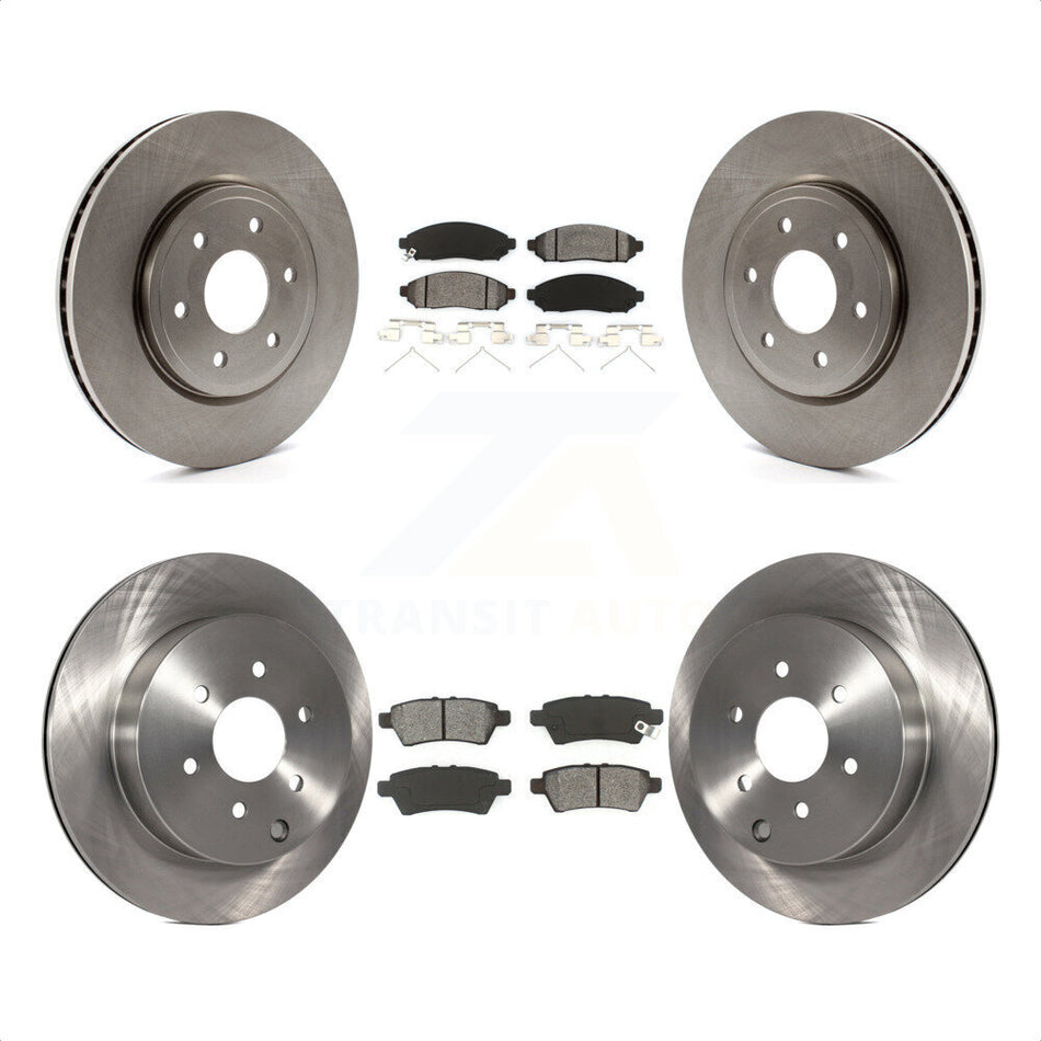 Front Rear Disc Brake Rotors And Semi-Metallic Pads Kit For Nissan Pathfinder K8S-101271 by Transit Auto