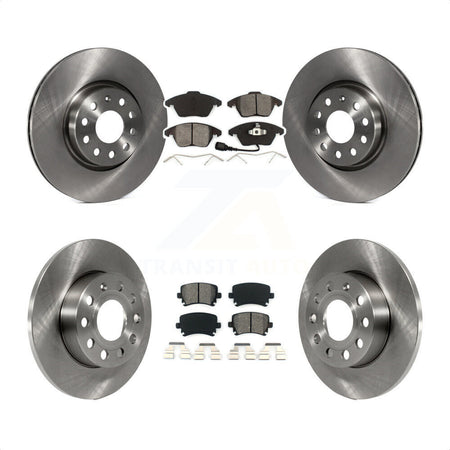 Front Rear Disc Brake Rotors And Semi-Metallic Pads Kit For 2008-2008 Audi A3 Quattro K8S-101274 by Transit Auto