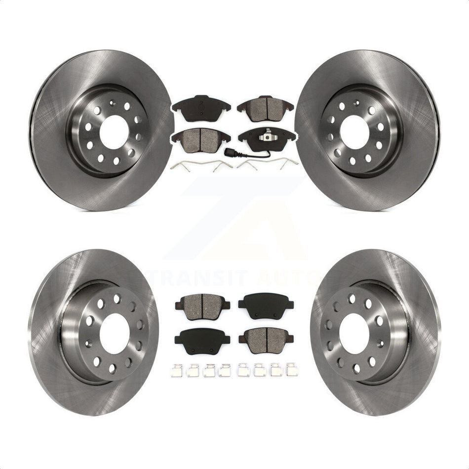 Front Rear Disc Brake Rotors And Semi-Metallic Pads Kit For Volkswagen Beetle GTI K8S-101278 by Transit Auto