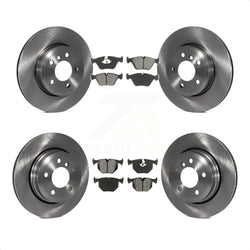 Front Rear Disc Brake Rotors And Semi-Metallic Pads Kit For 2004-2010 BMW X3 K8S-101287