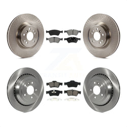 Front Rear Disc Brake Rotors And Semi-Metallic Pads Kit For Mercedes-Benz ML350 GL450 GL550 GL350 ML550 GL320 K8S-101290