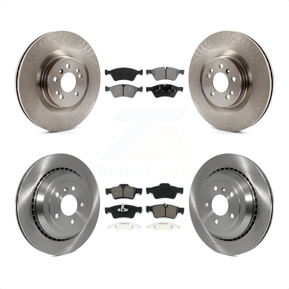 Front Rear Disc Brake Rotors And Semi-Metallic Pads Kit For Mercedes-Benz ML350 GL450 GL550 GL350 ML550 GL320 K8S-101290 by Transit Auto