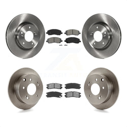 Front Rear Disc Brake Rotors And Semi-Metallic Pads Kit For Mitsubishi Galant Eclipse K8S-101296