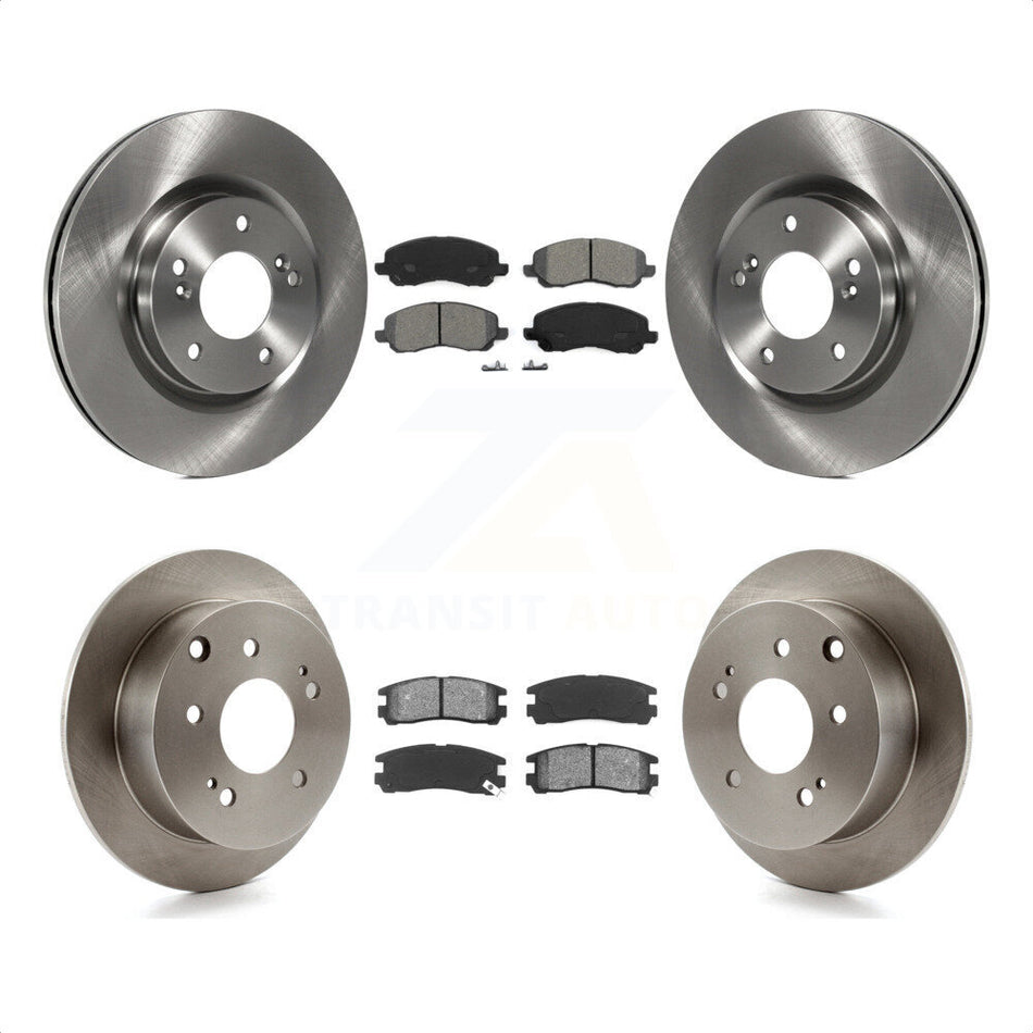 Front Rear Disc Brake Rotors And Semi-Metallic Pads Kit For Mitsubishi Galant Eclipse K8S-101296 by Transit Auto