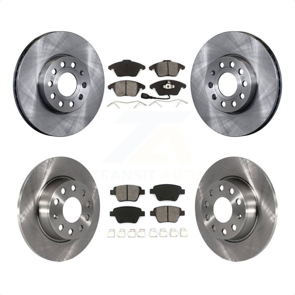 Front Rear Disc Brake Rotors And Semi-Metallic Pads Kit For Volkswagen Beetle K8S-101299 by Transit Auto