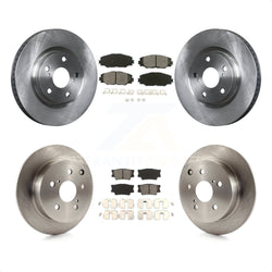 Front Rear Disc Brake Rotors And Semi-Metallic Pads Kit For Toyota Matrix Pontiac Vibe K8S-101315