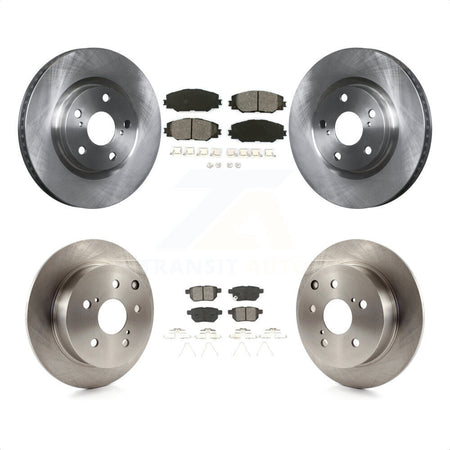 Front Rear Disc Brake Rotors And Semi-Metallic Pads Kit For 2010 Toyota Matrix XRS K8S-101316 by Transit Auto