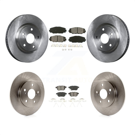 Front Rear Disc Brake Rotors And Semi-Metallic Pads Kit For Toyota Matrix Pontiac Vibe Corolla iM Scion K8S-101319 by Transit Auto