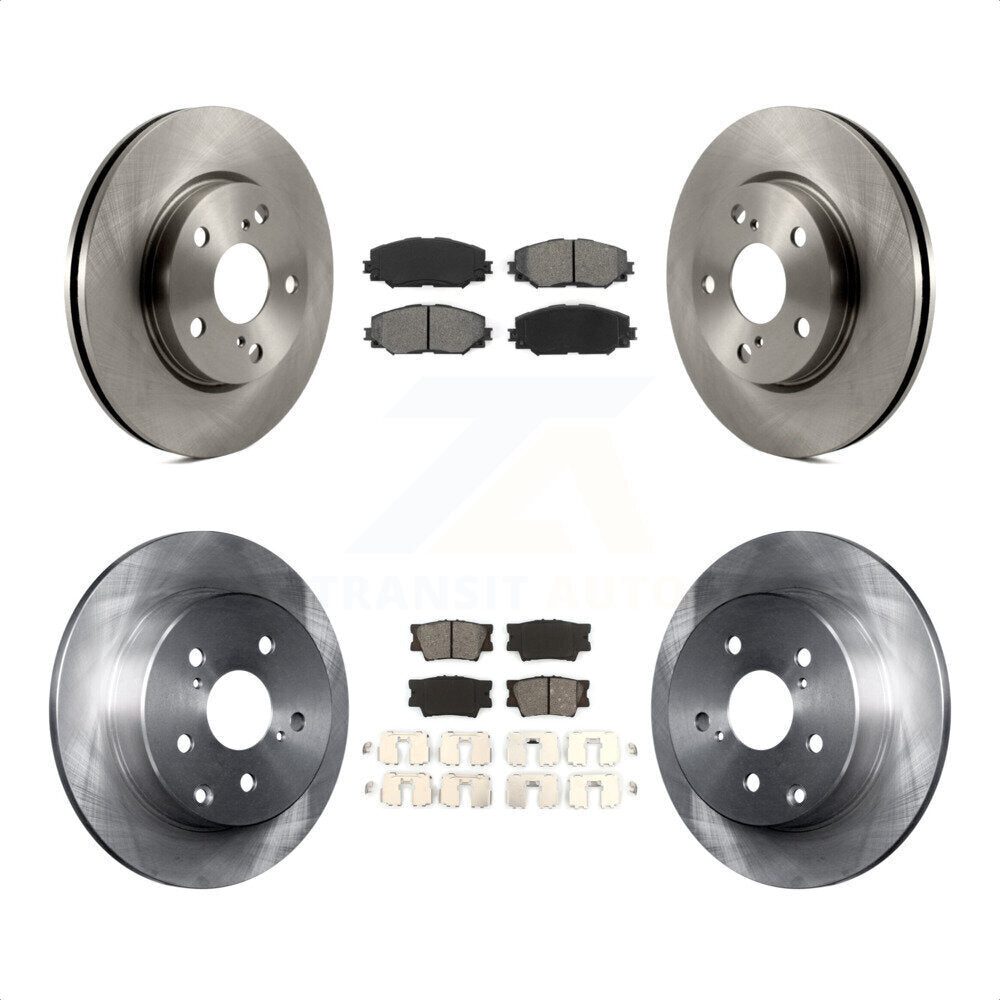 Front Rear Disc Brake Rotors And Semi-Metallic Pads Kit For Toyota RAV4 Lexus HS250h K8S-101324 by Transit Auto