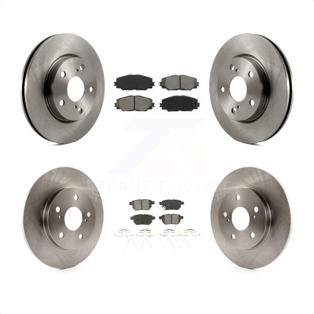 Front Rear Disc Brake Rotors And Semi-Metallic Pads Kit For 2008-2015 Scion xB K8S-101325 by Transit Auto