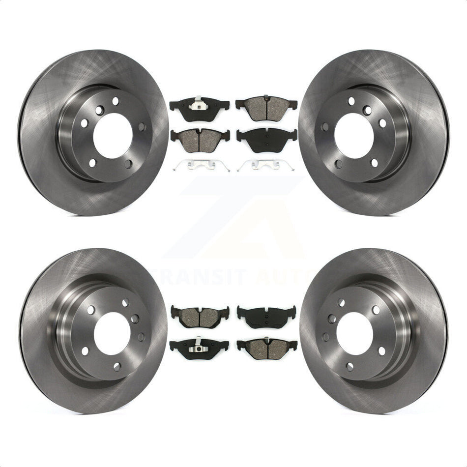 Front Rear Disc Brake Rotors And Semi-Metallic Pads Kit For BMW 328i 325i 323i K8S-101327 by Transit Auto