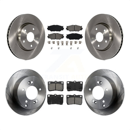 Front Rear Disc Brake Rotors And Semi-Metallic Pads Kit For Lexus IS250 K8S-101334 by Transit Auto