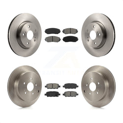 Front Rear Disc Brake Rotors And Semi-Metallic Pads Kit For 2009-2013 Suzuki Grand Vitara K8S-101338