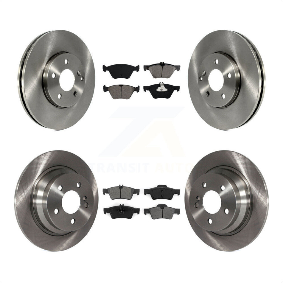 Front Rear Disc Brake Rotors And Semi-Metallic Pads Kit For Mercedes-Benz E320 E300 K8S-101339 by Transit Auto