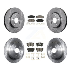 Front Rear Disc Brake Rotors And Semi-Metallic Pads Kit For Honda CR-V Acura RDX K8S-101341