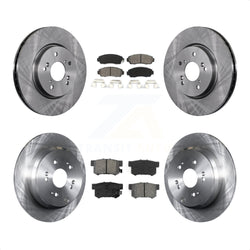 Front Rear Disc Brake Rotors And Semi-Metallic Pads Kit For Acura RDX K8S-101342