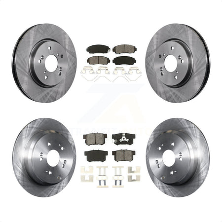 Front Rear Disc Brake Rotors And Semi-Metallic Pads Kit For 2012-2016 Honda CR-V AWD K8S-101344 by Transit Auto