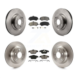 Front Rear Disc Brake Rotors And Semi-Metallic Pads Kit For Mercedes-Benz GLK350 GLK250 K8S-101352