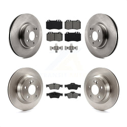 Front Rear Disc Brake Rotors And Semi-Metallic Pads Kit For Mercedes-Benz CLS550 CLS500 E550 K8S-101353