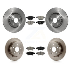 Front Rear Disc Brake Rotors And Semi-Metallic Pads Kit For 2014 Ford Connect 104.8" wheel base K8S-101354