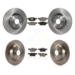 Front Rear Disc Brake Rotors And Semi-Metallic Pads Kit For Ford Escape Lincoln MKC K8S-101356