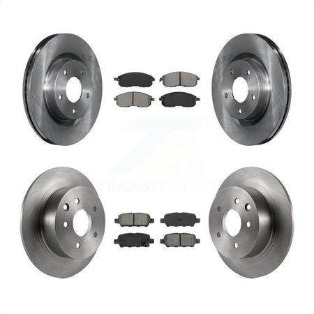 Front Rear Disc Brake Rotors And Semi-Metallic Pads Kit For Nissan Altima K8S-101358 by Transit Auto