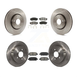 Front Rear Disc Brake Rotors And Semi-Metallic Pads Kit For Infiniti FX35 FX37 QX70 FX45 INFINITI K8S-101362