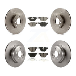 Front Rear Disc Brake Rotors And Semi-Metallic Pads Kit For BMW X5 X6 K8S-101367