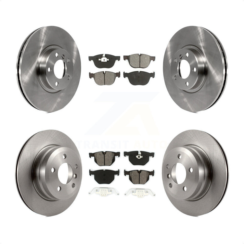 Front Rear Disc Brake Rotors And Semi-Metallic Pads Kit For BMW X5 X6 K8S-101368 by Transit Auto