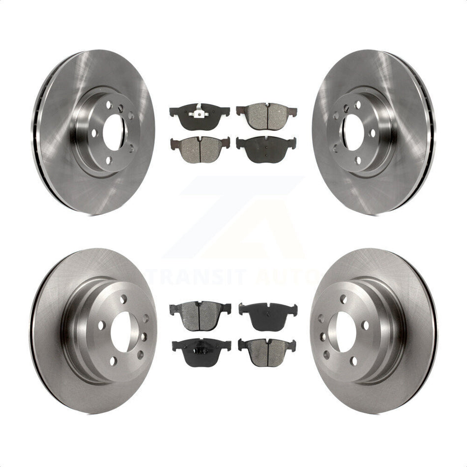 Front Rear Disc Brake Rotors And Semi-Metallic Pads Kit For 2009 BMW X6 xDrive35i From 10 08 K8S-101369 by Transit Auto