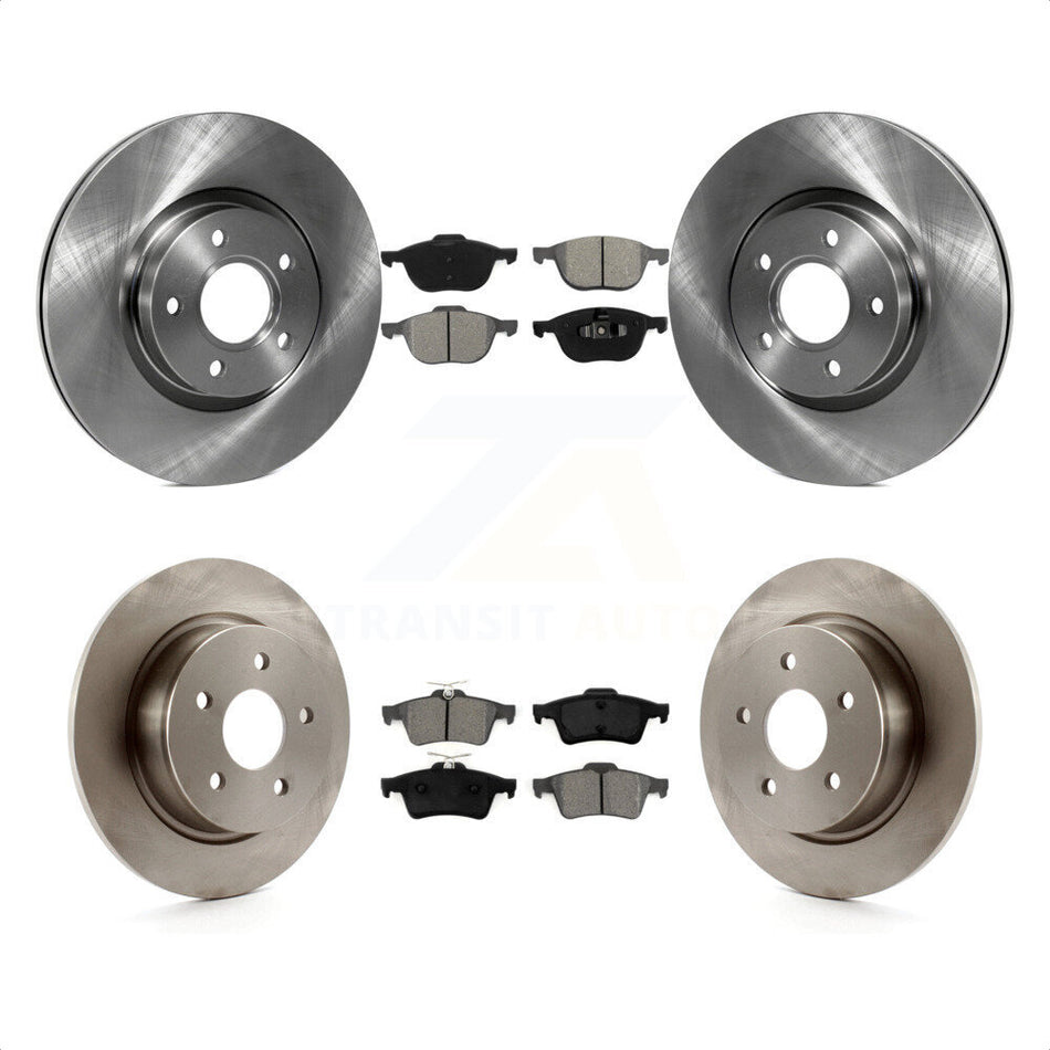 Front Rear Disc Brake Rotors And Semi-Metallic Pads Kit For Ford Escape C-Max K8S-101374 by Transit Auto